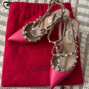 Valentino Rockstud Slingback 100mm heels